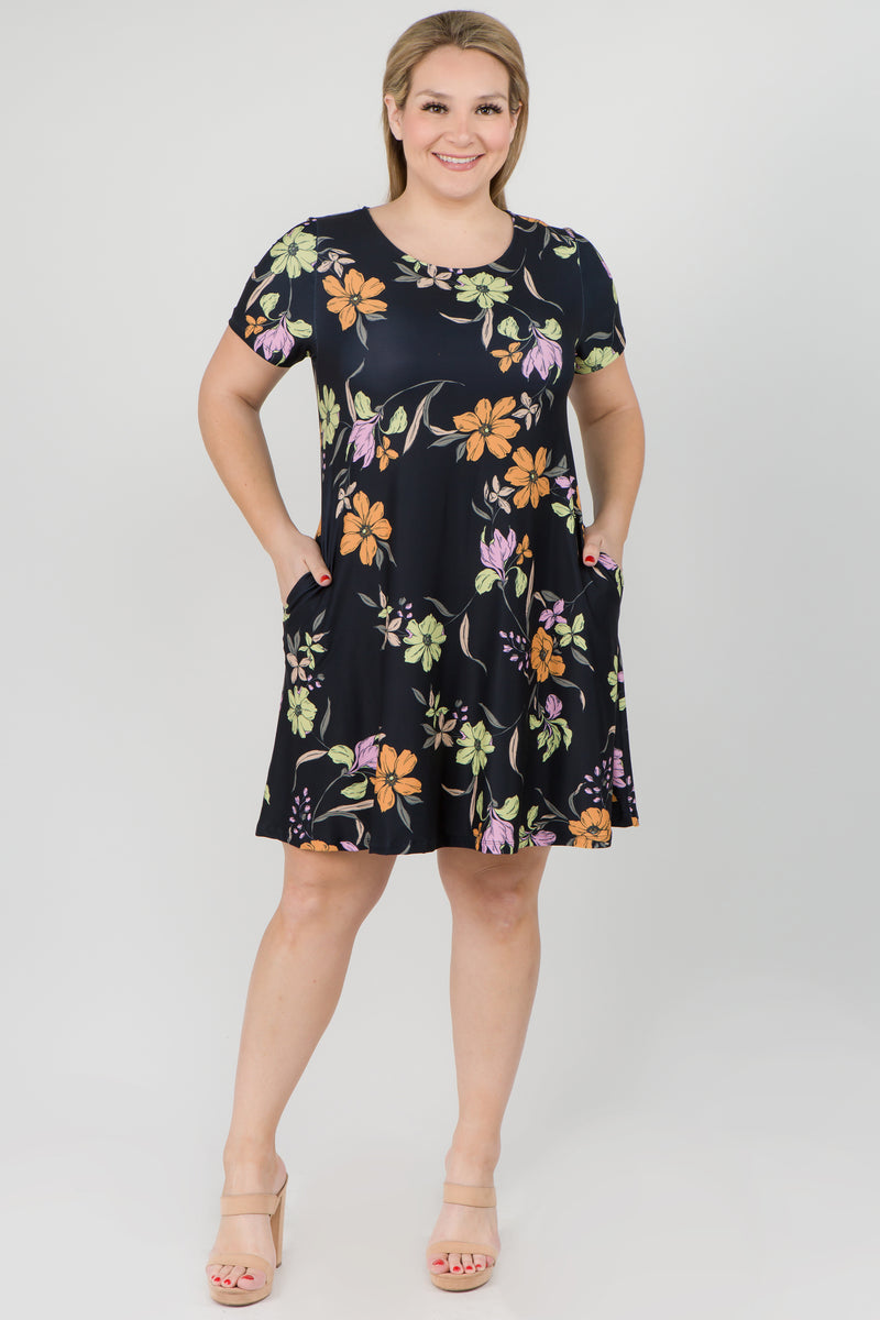 plus size fit and flare dress